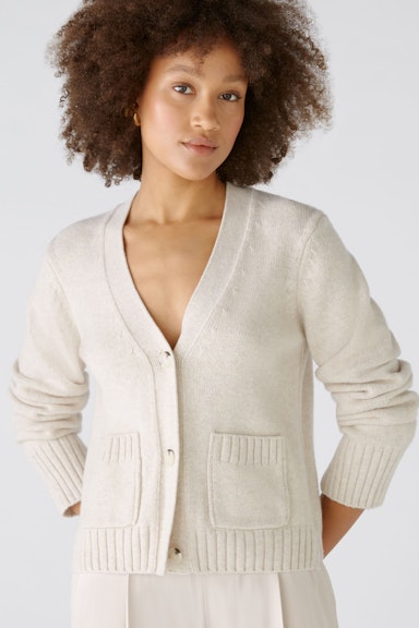 Bild 5 von Strickjacke Wollmischung in light beige mel | Oui