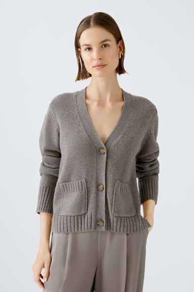 Bild 1 von Strickjacke Wollmischung in smoky taupe | Oui