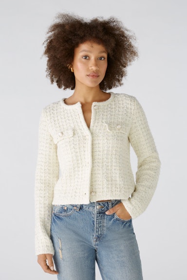 Bild 2 von Jacket cotton blend with shiny yarn in pristine | Oui