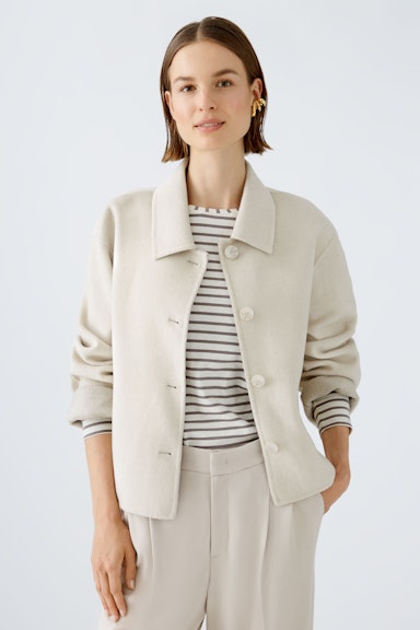 Bild 3 von Jacket wool blend with cashmere in lt stone taupe | Oui