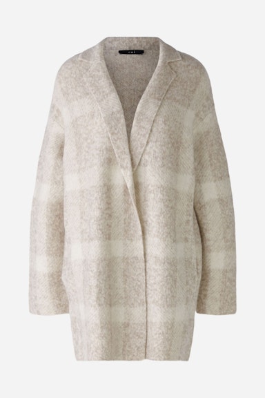 Bild 8 von Knitted coat wool blend in taupe white | Oui