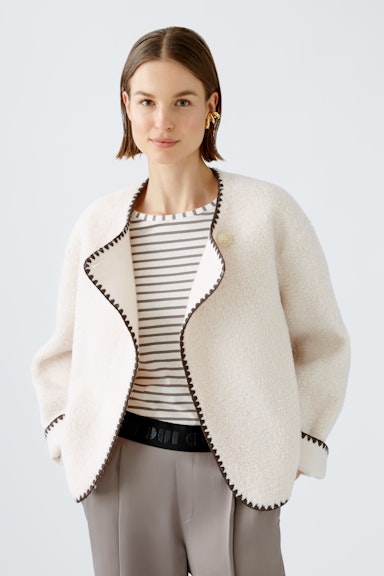 Bild 5 von Jacke Teddyoptik in offwhite brown | Oui