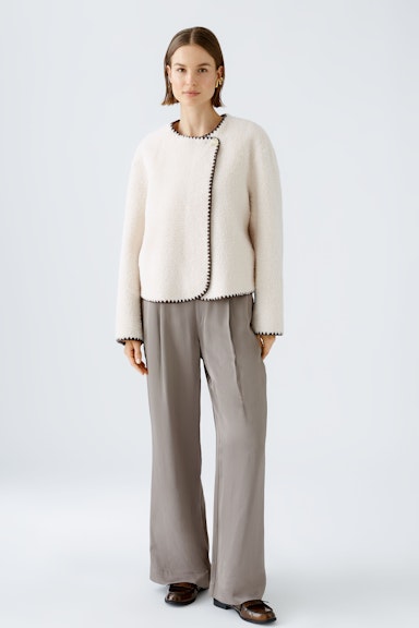 Bild 1 von Jacke Teddyoptik in offwhite brown | Oui