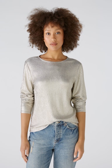 Bild 3 von Blouse with silver lustre in light gold | Oui