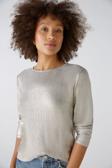 Bild 1 von Blouse with silver lustre in light gold | Oui