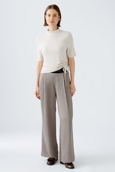 Bild 2 von Pullover with silk and cashmere in light beige mel | Oui