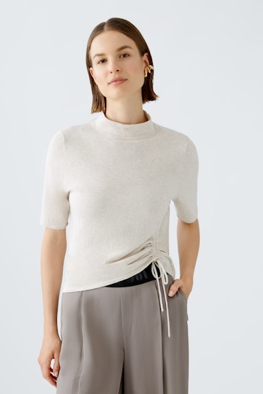 Bild 3 von Pullover with silk and cashmere in light beige mel | Oui