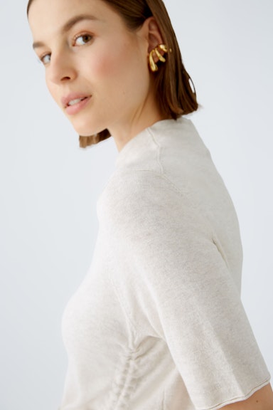 Bild 5 von Pullover with silk and cashmere in light beige mel | Oui