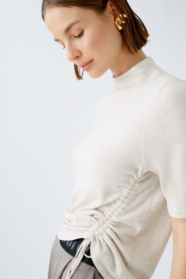 Bild 1 von Pullover with silk and cashmere in light beige mel | Oui