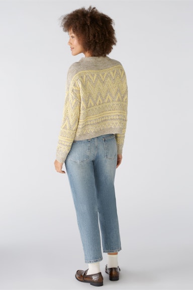 Bild 4 von Pullover cotton blend in yellow taupe | Oui