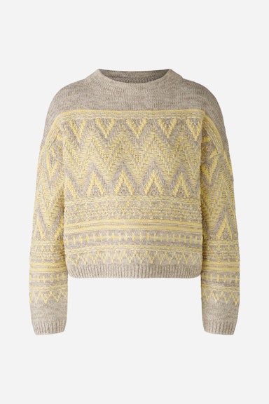 Bild 7 von Pullover cotton blend in yellow taupe | Oui