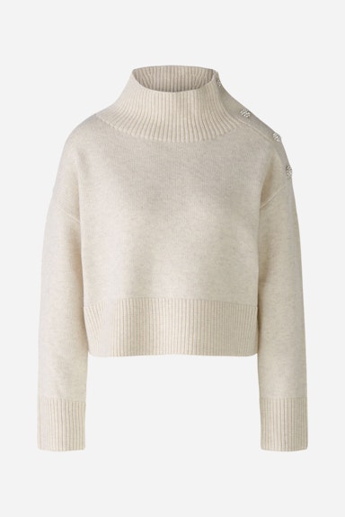 Bild 6 von Pullover mit Schmuckknöpfen in offwhite | Oui