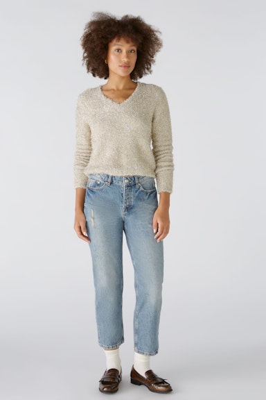 Bild 2 von Pullover with bright yarn in light gold | Oui