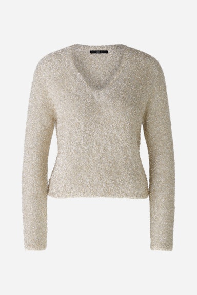 Bild 6 von Pullover mit Glanzgarn in light gold | Oui