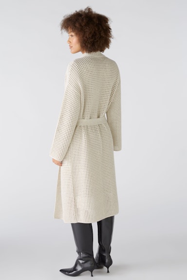 Bild 3 von Strickmantel mit Wolle in offwhite | Oui