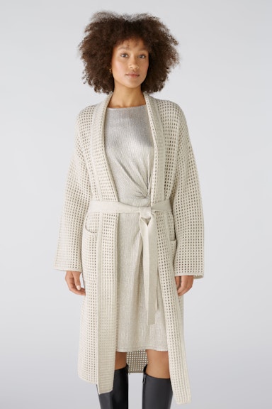 Bild 1 von Knitted coat with wool in offwhite | Oui