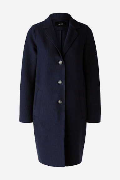 Bild 7 von MAYSON Coat boiled wool - pure new wool in darkblue | Oui