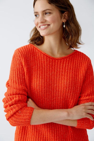 Bild 5 von NAOLIN Pullover Baumwollmischung in cherry tomato | Oui