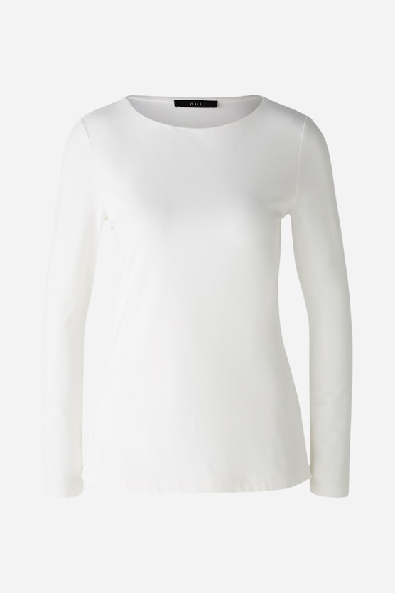 Long-sleeved shirt cotton-modal blend