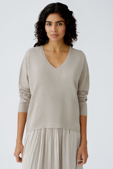 Bild 3 von Pullover Viskosemischung in cool taupe | Oui