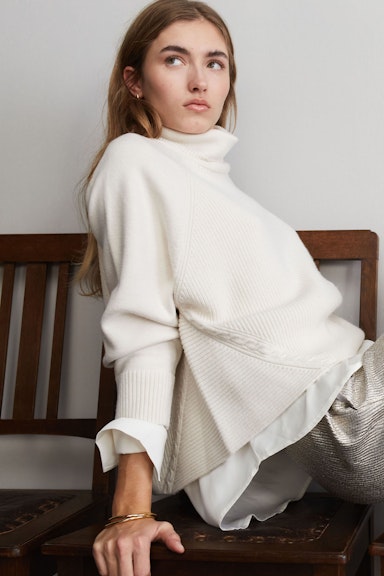 Bild 6 von Pullover viscose mixture in offwhite | Oui