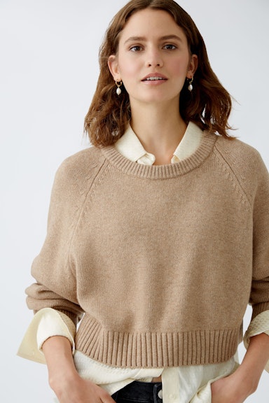 Bild 5 von Pullover wool blend in beigemel | Oui