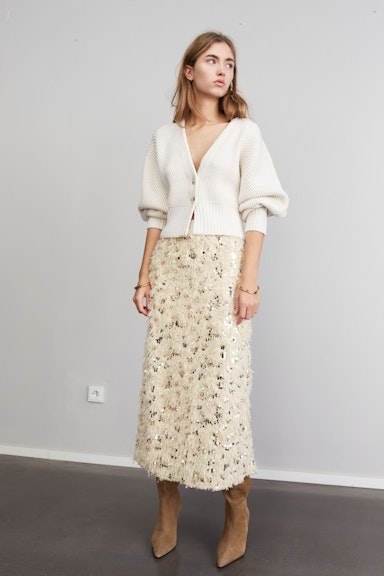 Bild 6 von Cardigan viscose mixture in offwhite | Oui