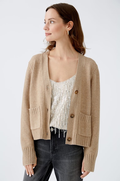 Bild 1 von Cardigan wool blend in beigemel | Oui