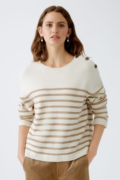 Bild 3 von Pullover Viskosemischung in white camel | Oui