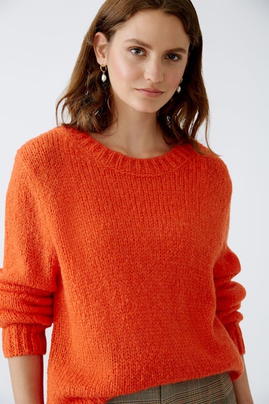 Bild 4 von Pullover mit Wolle und Mohair in cherry tomato | Oui