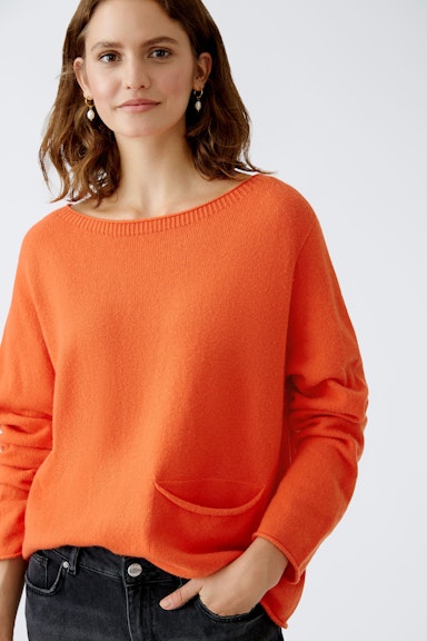 Bild 5 von Pullover Wollmischung in cherry tomato | Oui