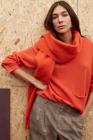 Bild 6 von Pullover Wollmischung in cherry tomato | Oui