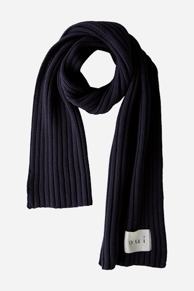 Bild 4 von Scarf cotton blend in darkblue | Oui