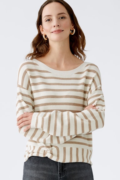 Bild 1 von Pullover Viskosemischung in white camel | Oui