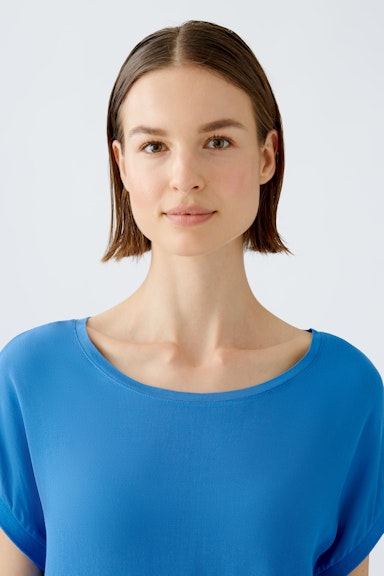 Bild 4 von AYANO Blouse shirt 100% viscose patch in bright cobalt | Oui