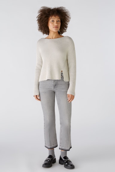 Bild 2 von Pullover cotton blend with shiny yarn in lt stone grey | Oui