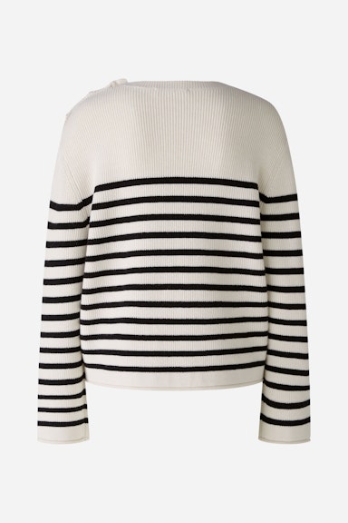 Bild 7 von Pullover Viskosemischung in white black | Oui