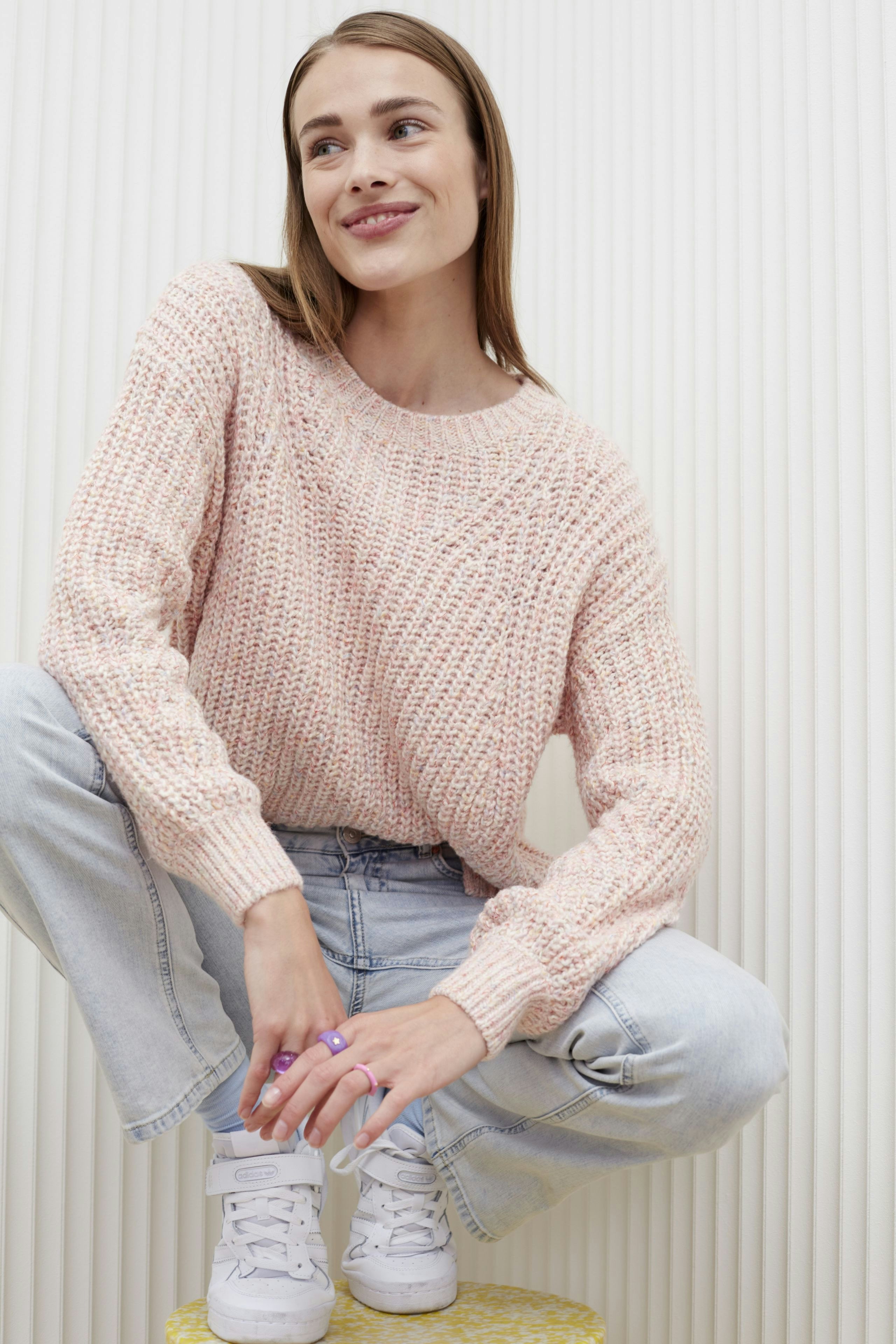 Bild 1 von Knitted pullover - rose white in rose white | Oui