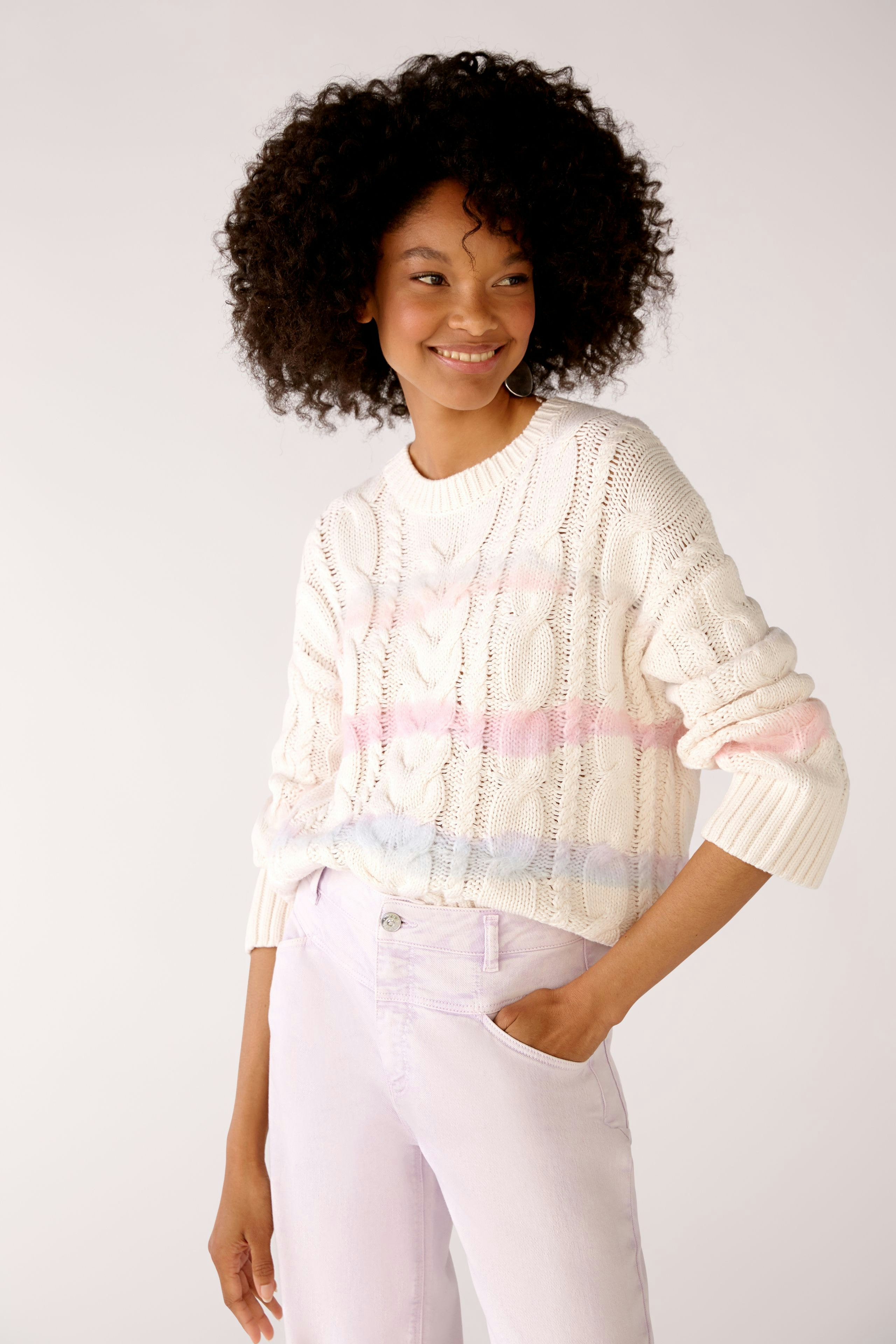 Bild 2 von Knitted pullover - light blue rose in light blue rose | Oui