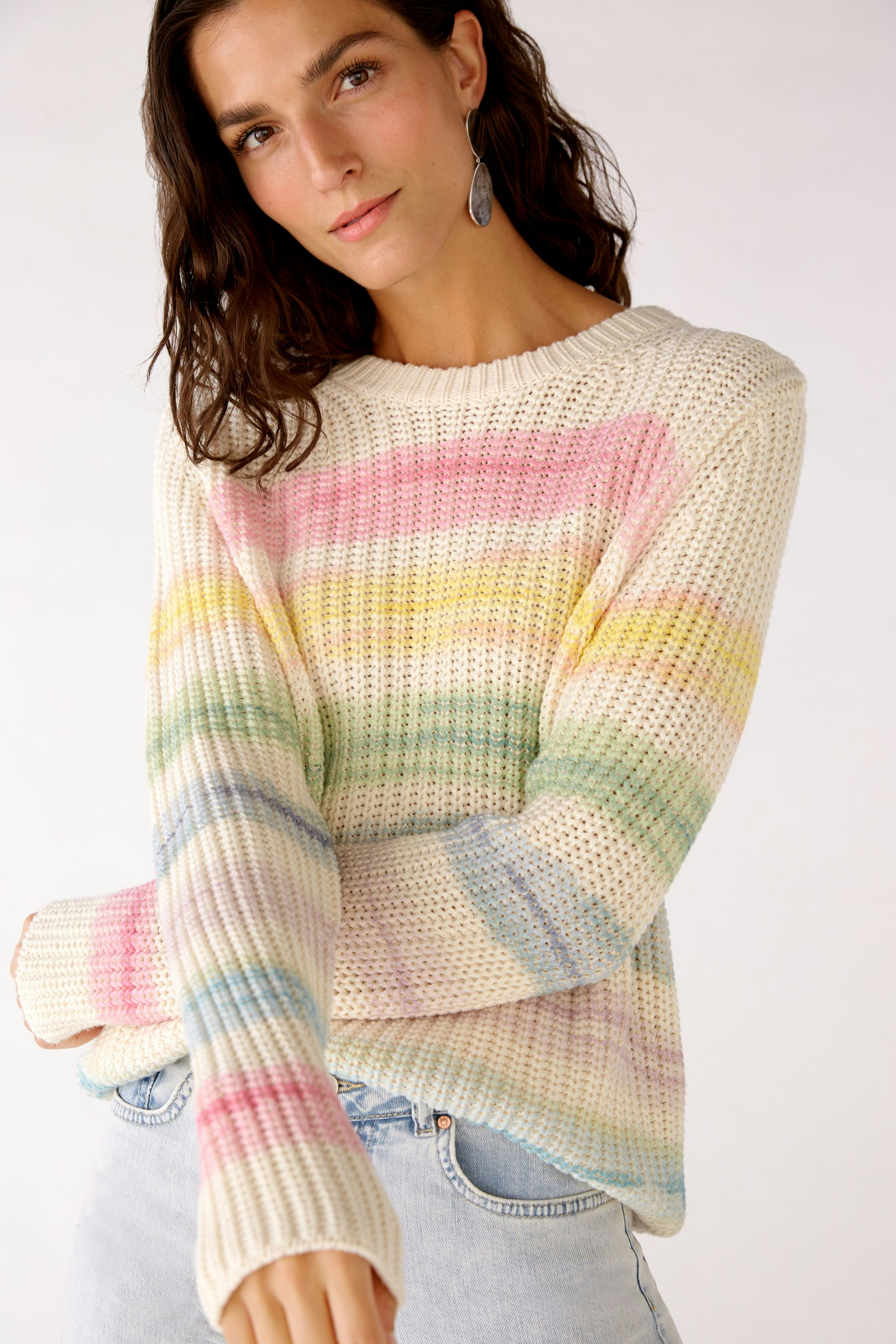 Bild 5 von Knitted Pullover - light blue rose in light blue rose | Oui