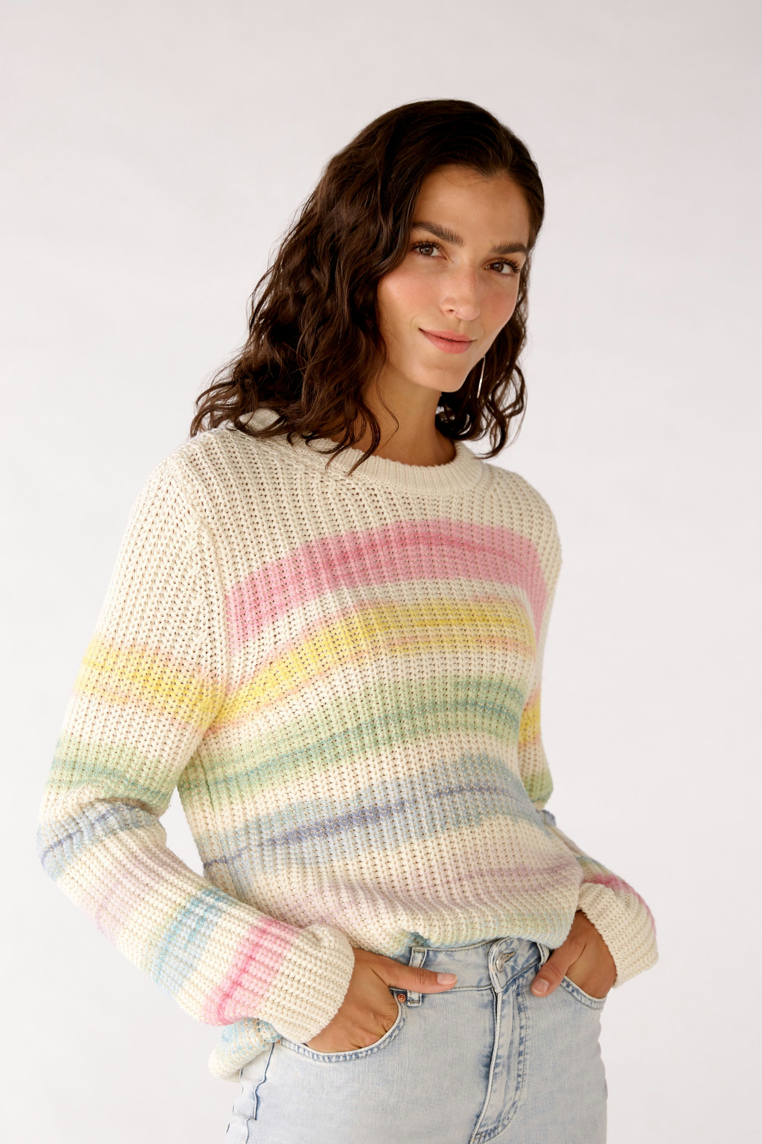 Bild 1 von Knitted Pullover - light blue rose in light blue rose | Oui