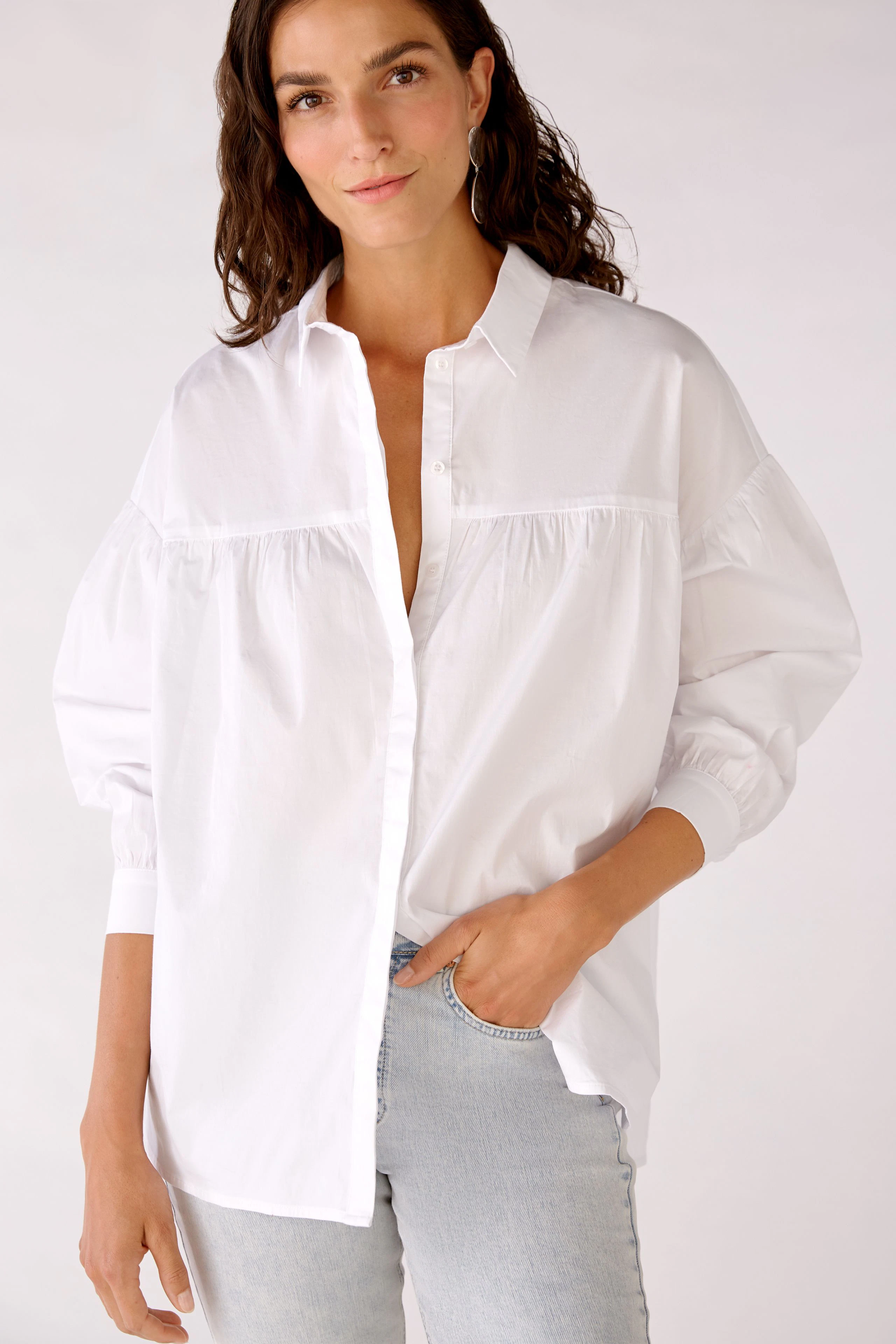Bild 4 von Bluse - optic white in optic white | Oui