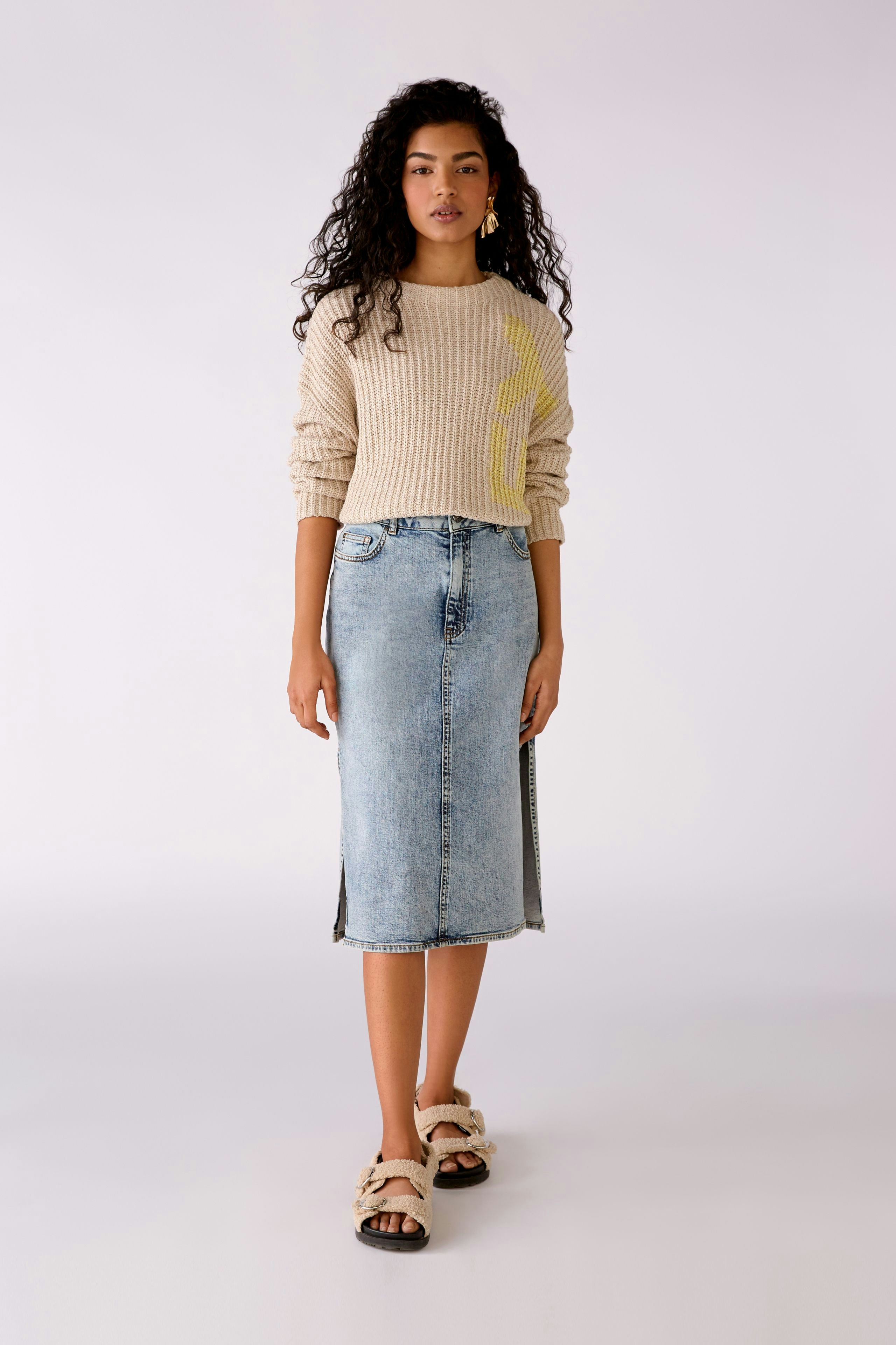 Bild 2 von Strickpullover - light camel yellow in light camel yellow | Oui