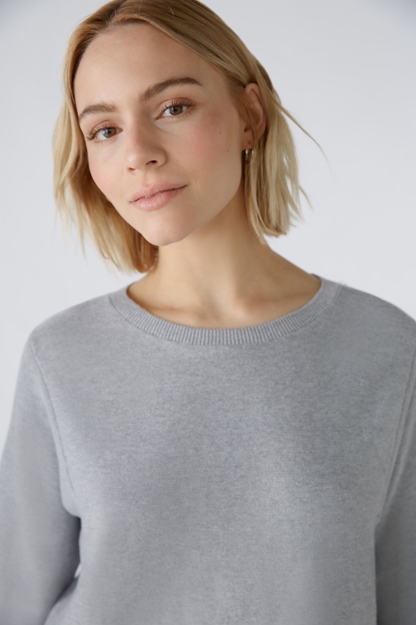 Bild 4 von KEIKO Pullover - light grey in light grey | Oui