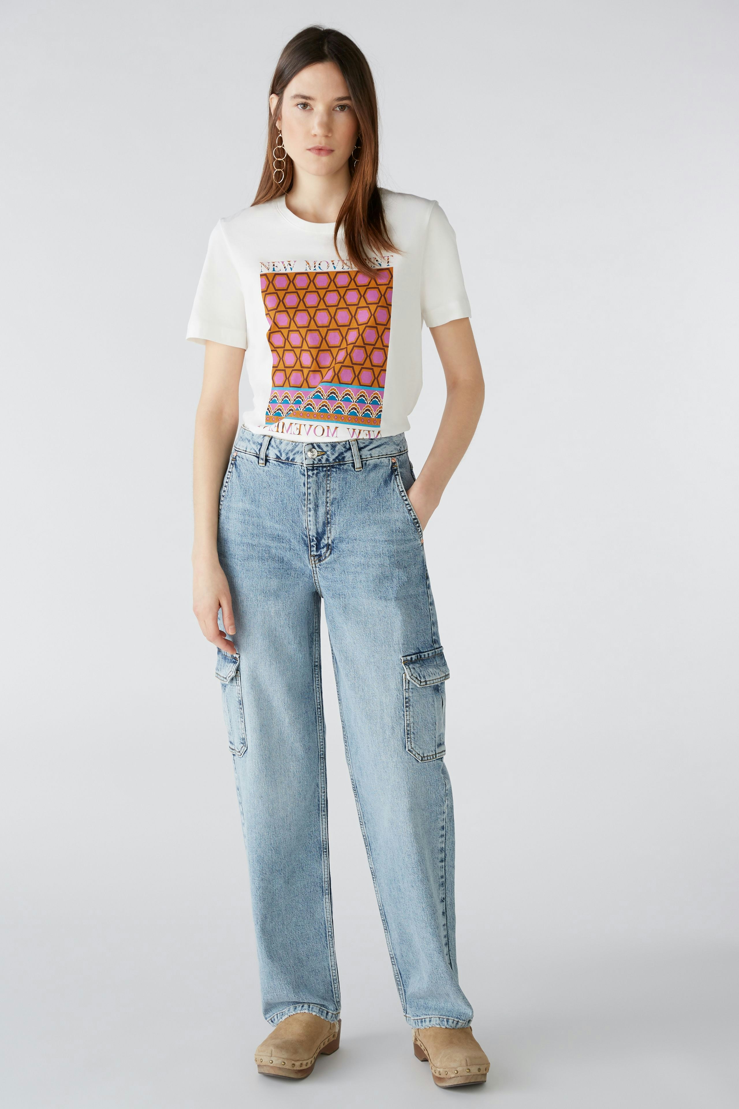 Bild 1 von T-shirt - white violett in white violett | Oui