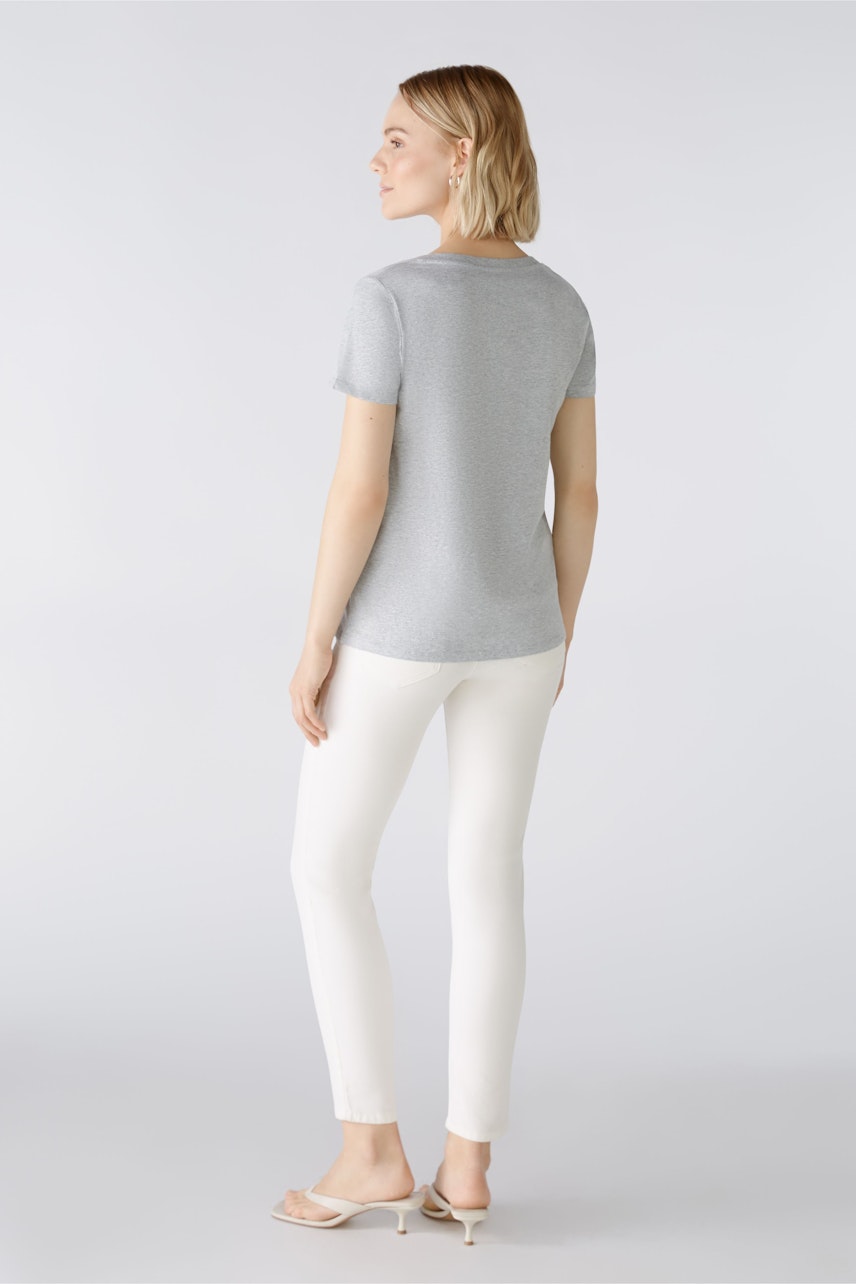 Bild 4 von CARLI T-shirt - light grey in light grey | Oui