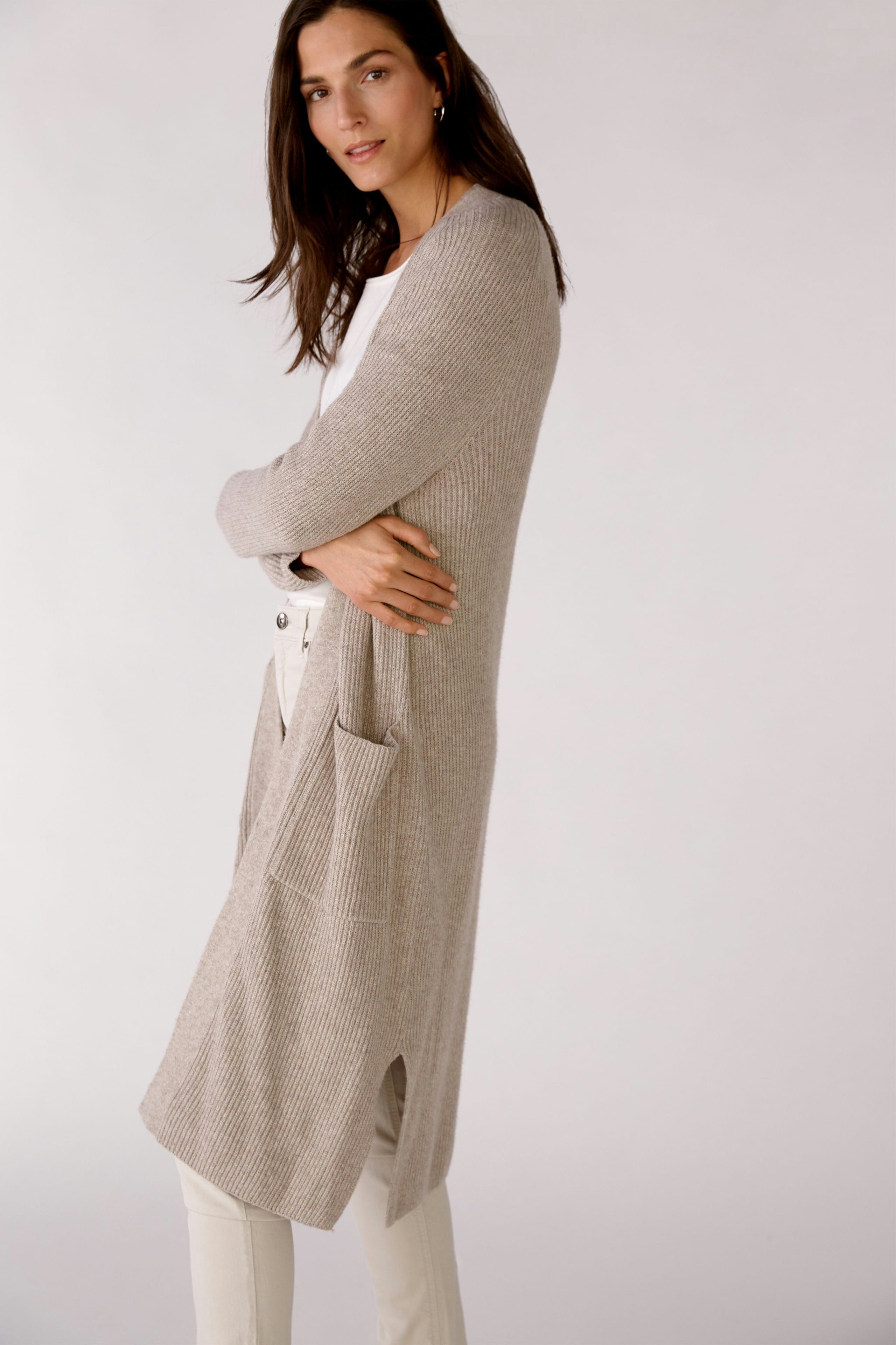 Bild 5 von Strickmantel - Taupe Melange in Taupe Melange | Oui