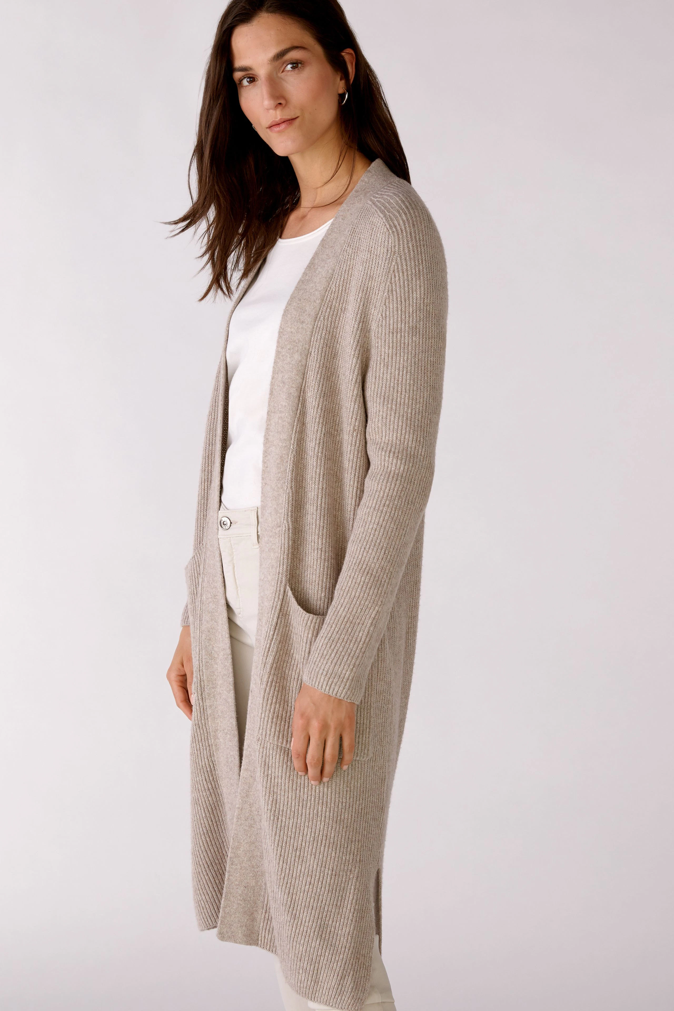 Bild 7 von Strickmantel - Taupe Melange in Taupe Melange | Oui