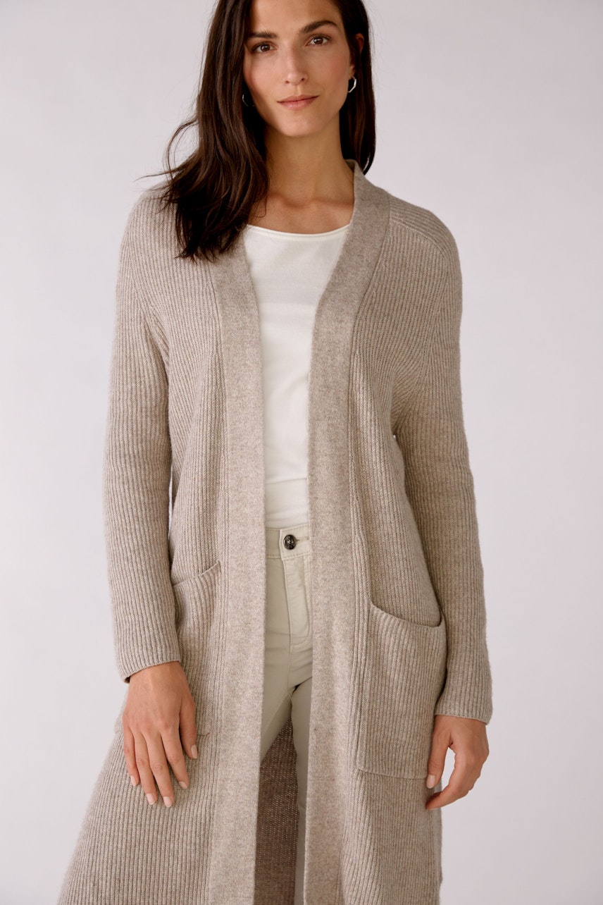 Bild 1 von Strickmantel - Taupe Melange in Taupe Melange | Oui