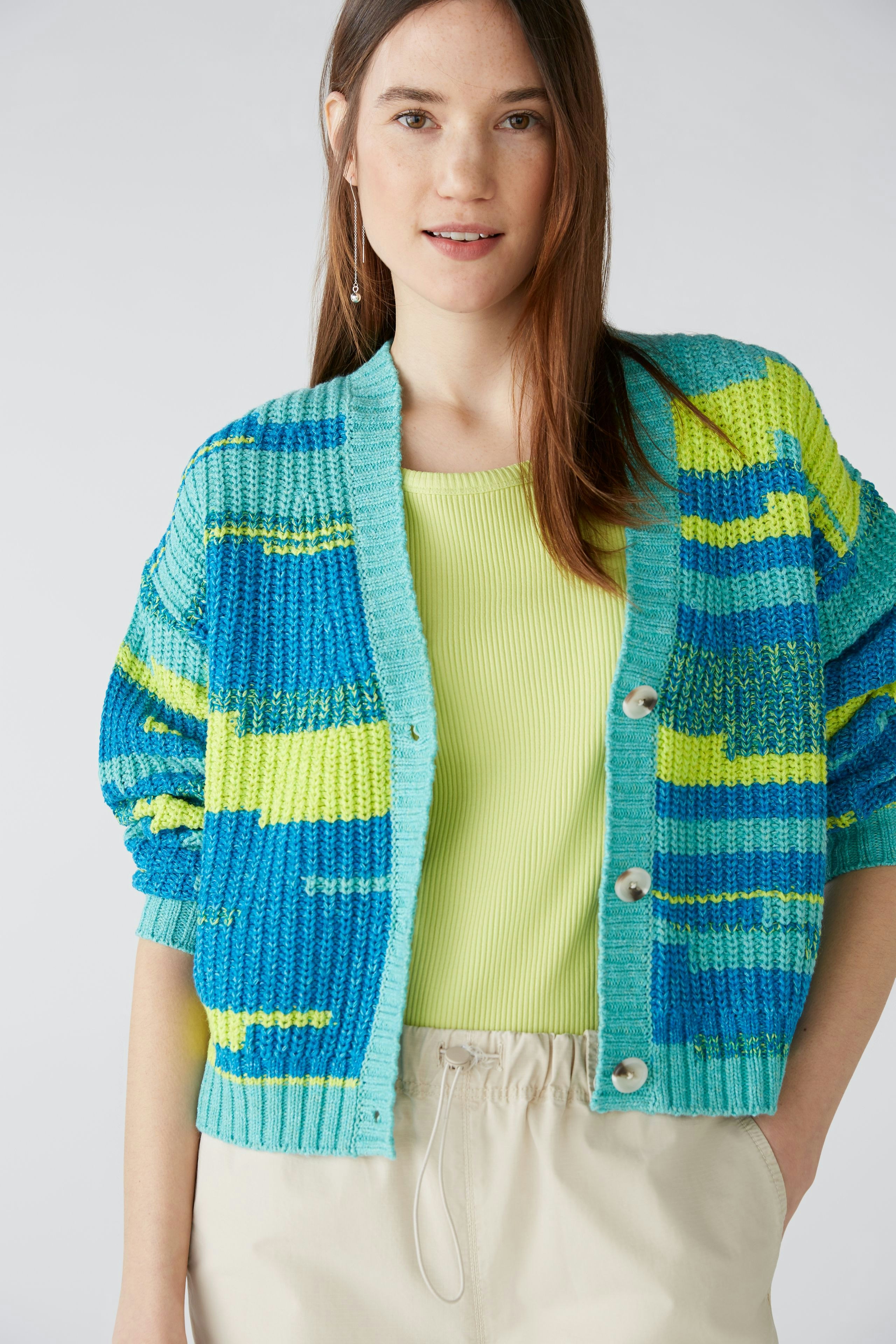 Bild 4 von Strickjacke - light green blue in light green blue | Oui